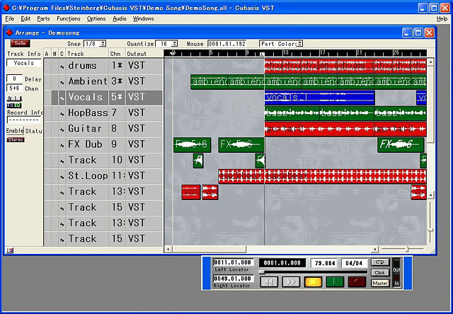 Cubasis VST v3.0 & v4.0 require win98,ME,2k,XP (no dongle required