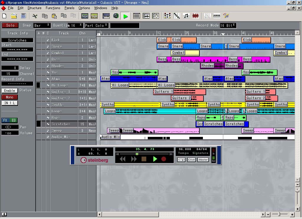 Cubasis VST v3.0 & v4.0 require win98,ME,2k,XP required) (2002)