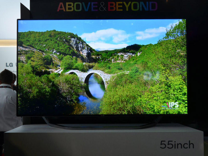 55 인치 4K 액정 TV 시제품