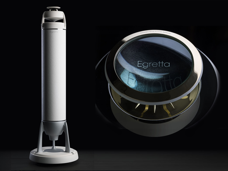 Egretta、ハイレゾ対応無指向性スピーカー。粘土が主原料の新機能材を振動板に - AV Watch