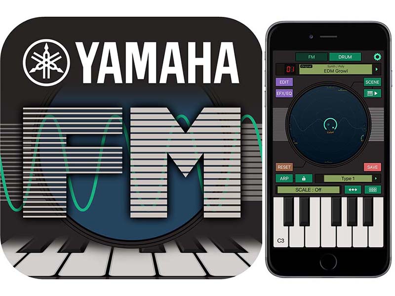 ヤマハシンセのFM音源がiPhoneアプリに。外部連携も可能な「FM