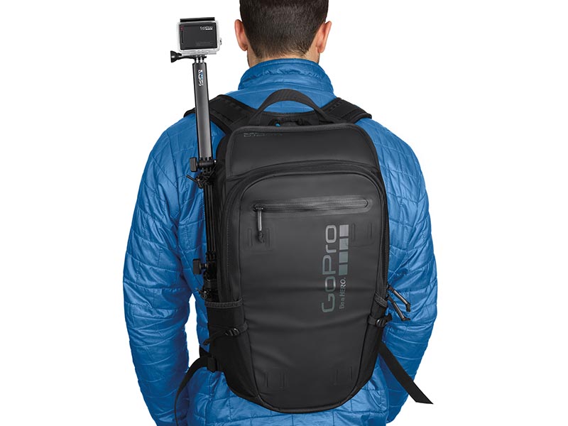 GoPro、カメラマウント付き純正バックパック。最大5台収納の「Seeker ...