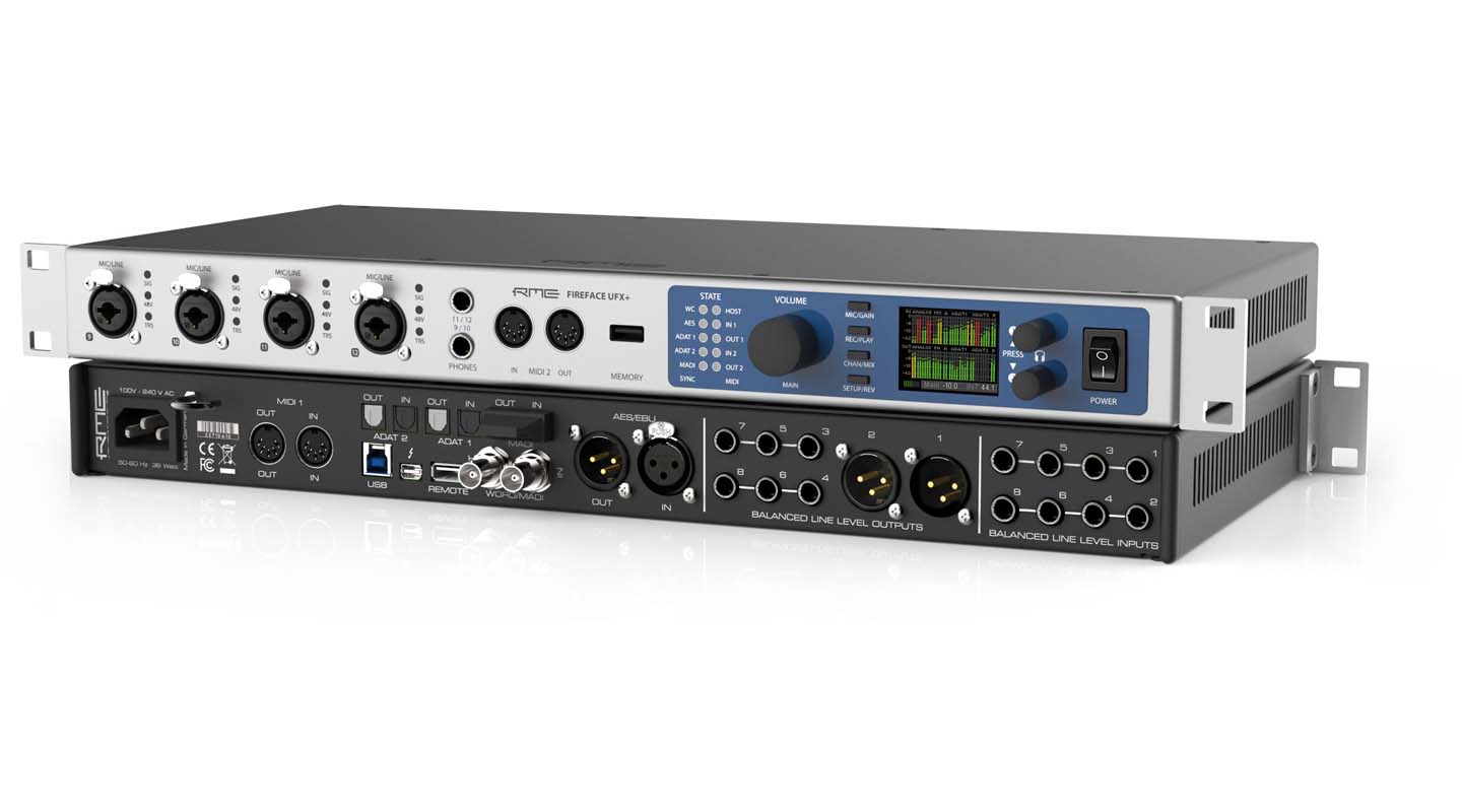 RME、最上位インターフェイス「Fireface UFX+」発売。MADI対応で実売30