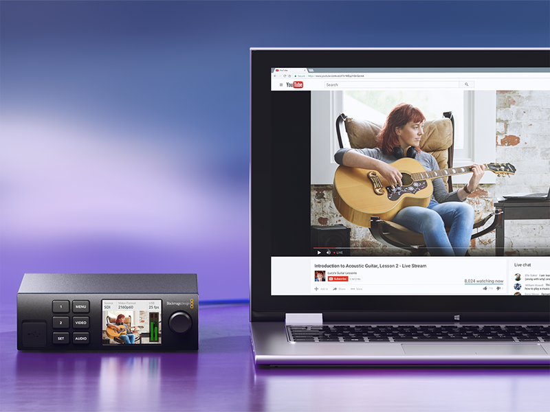 PCに映像入力できる　Blackmagic Web Presenter Media | Blackmagic Design