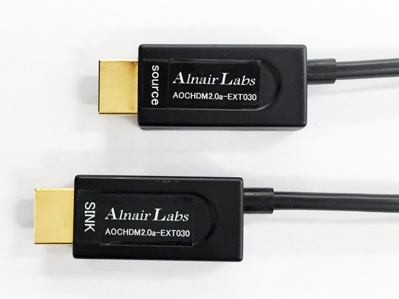 アルネアラボラトリ光ケーブル　AOCHDM2.0a- HDMI 4K/60p、HDR映像を100mまで伝送できるアルネアラボラトリのHDMI