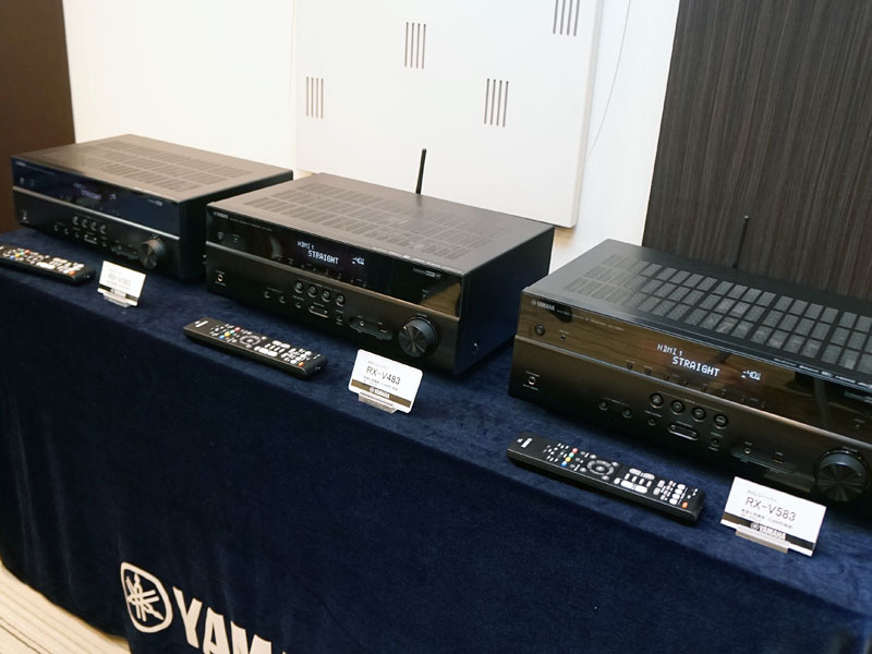 ヤマハ、2ch用DACの複数搭載で音質高めたAVアンプ。「RX-V483」とAtmos