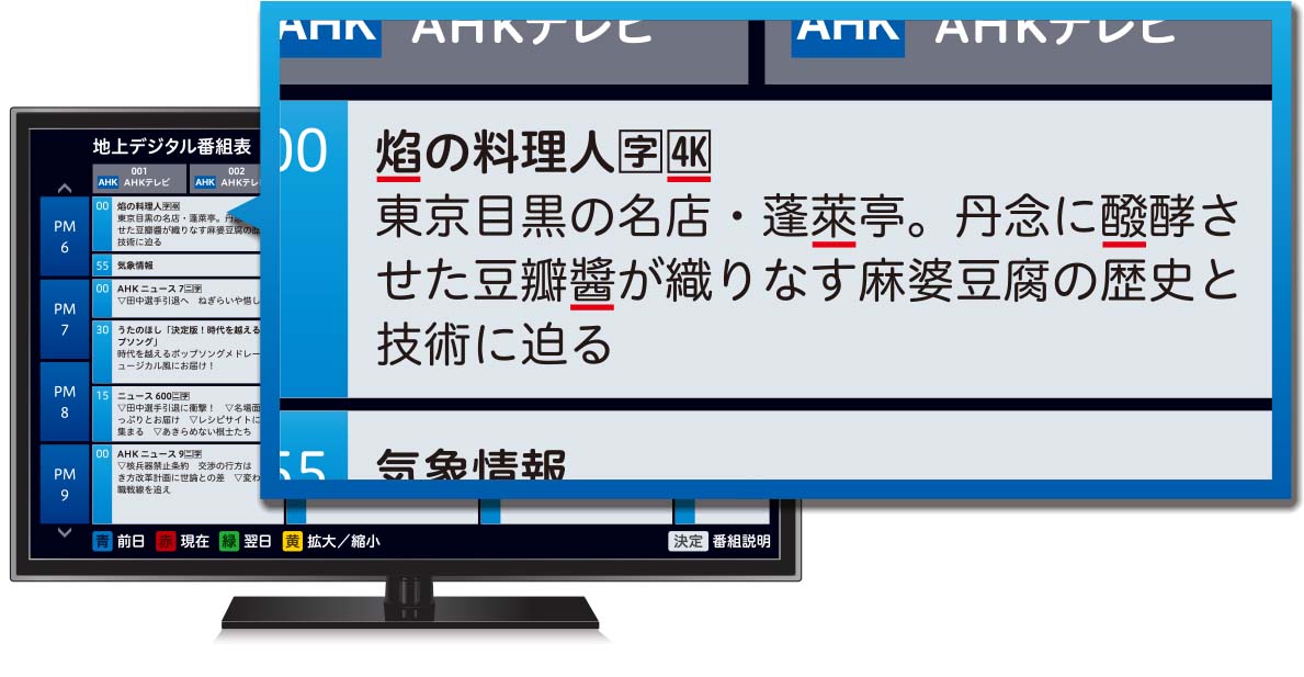 4K・8K放送対応の書体「ヒラギノTVゴシック」を開発 - AV Watch