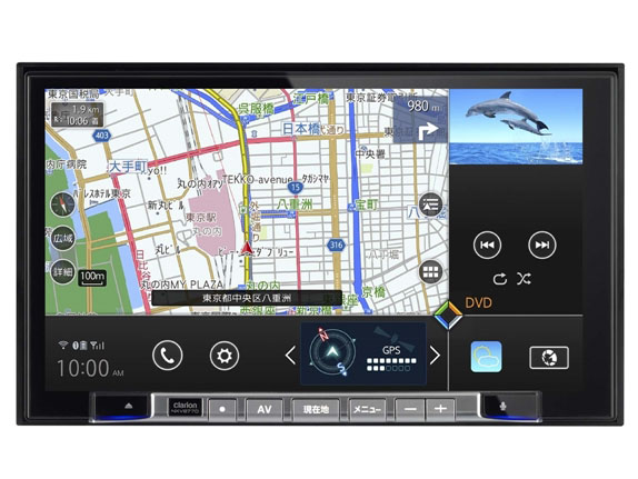 クラリオン、ハイレゾ再生や4画面の“Quad View“にも対応した9型AVナビ - AV Watch