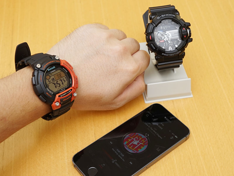 ミニレビュー スマホ連携で音楽検索やフィットネスアプリ制御 カシオのbluetooth腕時計を試す Av Watch Watch