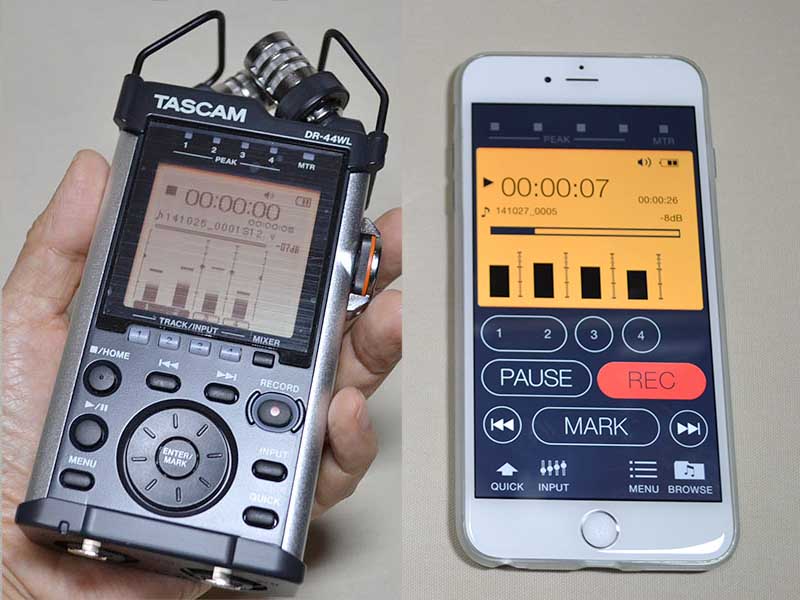 TASCAM リニアPCMレコーダー ハイレゾ/Wi-Fi接続対応 4TR DR-44WL