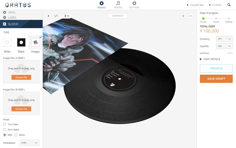 事前に予約募集、100枚からアナログレコードをプレス&販売できる