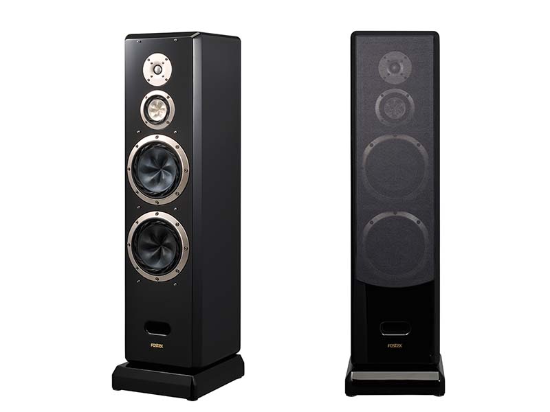 フロア型スピーカー ブラック フォステクス、フロア型スピーカー「G2000a」などに新色ピアノブラック