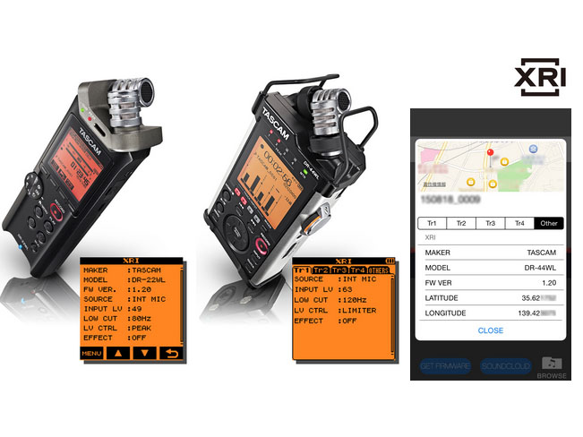 TASCAMのPCMレコーダーが音と共にセッティング/GPS情報記録対応。日本