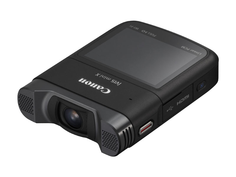 自分撮り”向けカメラ、キヤノン「iVIS mini X」に32GB SDカード付属 
