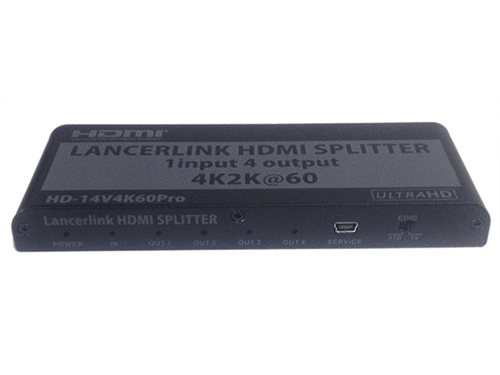 ランサー、4K/60p信号やHDCP 2.2対応のHDMI 4出力分配器 - AV Watch