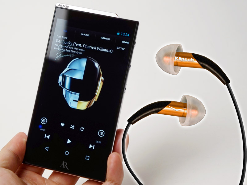 新プレーヤー「AR-M20」、直販先着30人に約28,000円のKlipsch「X10