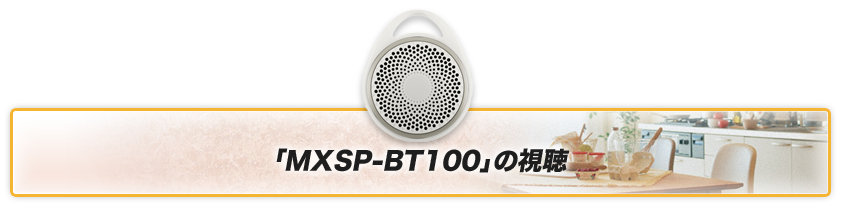 「MXSP-BTW100」の試聴