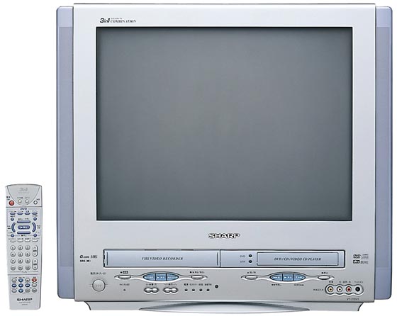 シャープ Dvdプレーヤーとvhs一体型テレビ