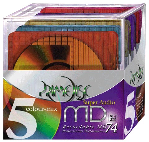 プライムディスク、ドイツブランドの74分と80分MD5枚組を全国発売
