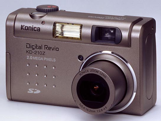 コニカ、光学3倍ズーム200万画素のデジタルカメラ