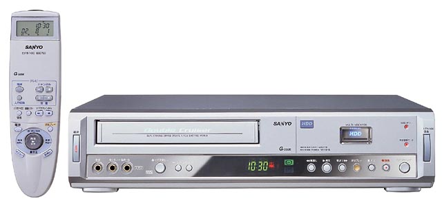 三洋電機、時短プレイ搭載のHDD一体型HiFi-VHSレコーダ