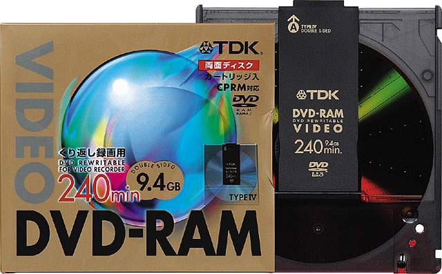 TDK、録画用DVD-RAMメディアの新製品