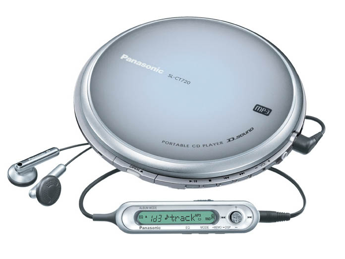 Panasonic MP3対応ポータブルCDプレーヤー SL-CT720ブルー