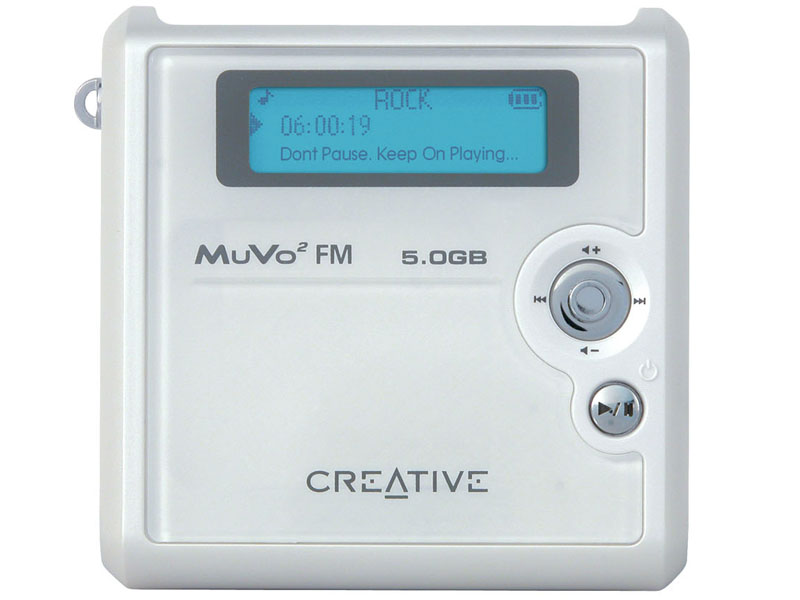 クリエイティブ、5色の1インチ5GB HDDプレーヤー「Muvo2 FM」