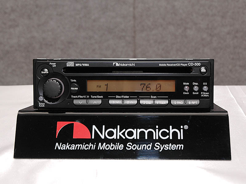 ナカミチ、同社初のMP3/WMA対応カー用CDレシーバ