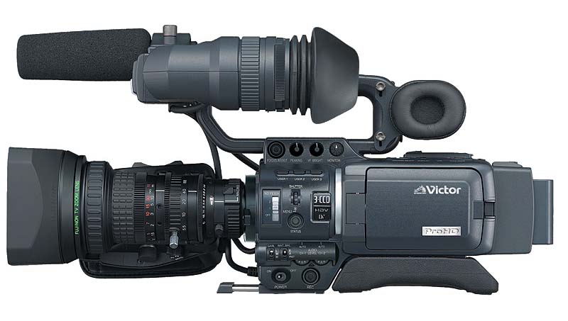 ビクター、720p記録対応の業務用HDVビデオカメラ
