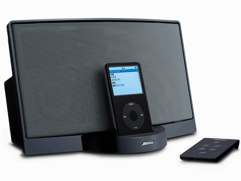ボーズ、iPod用スピーカー「SoundDock」の黒モデル