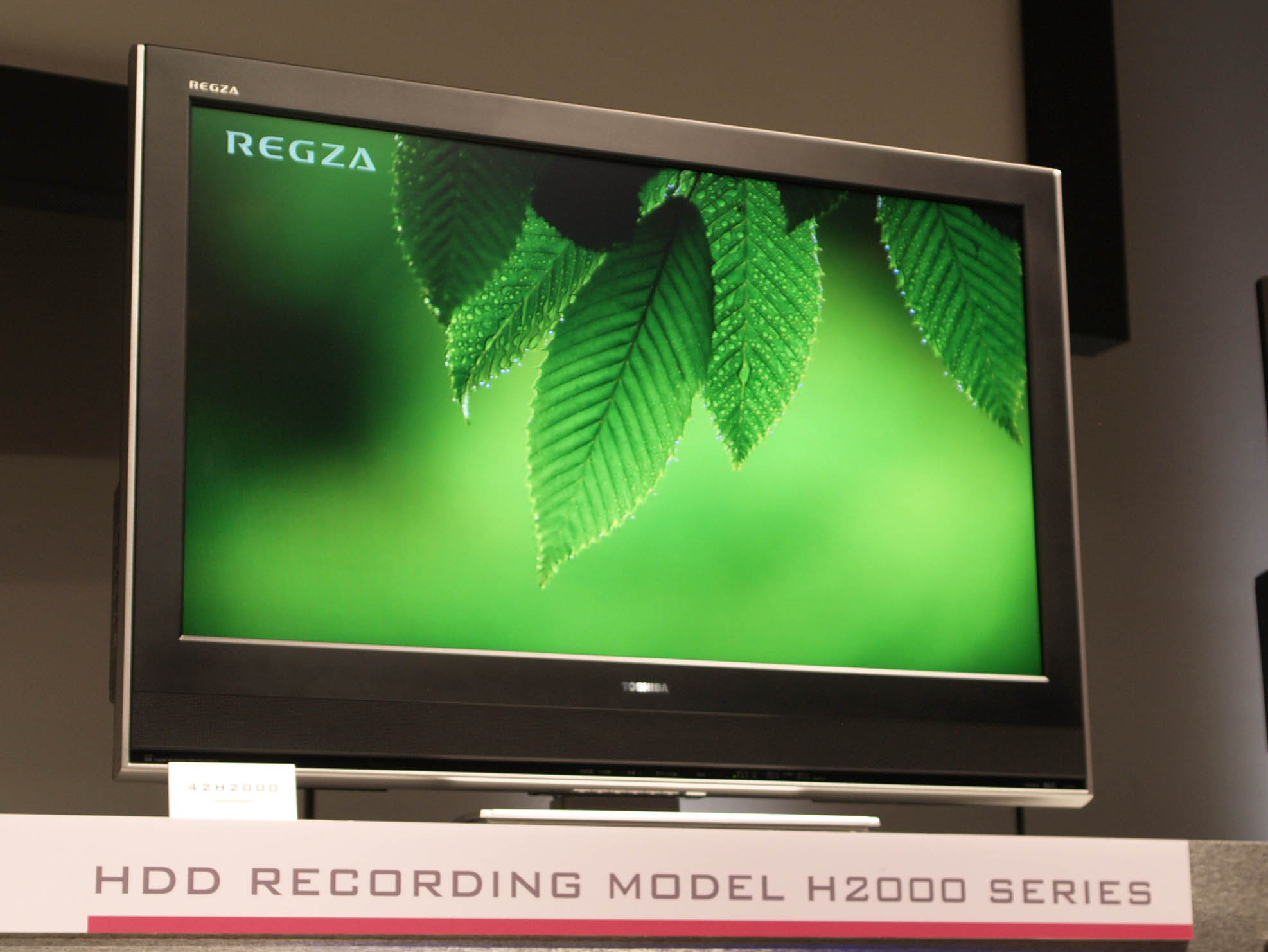 東芝、300GB HDDを内蔵した液晶テレビ「REGZA H2000」