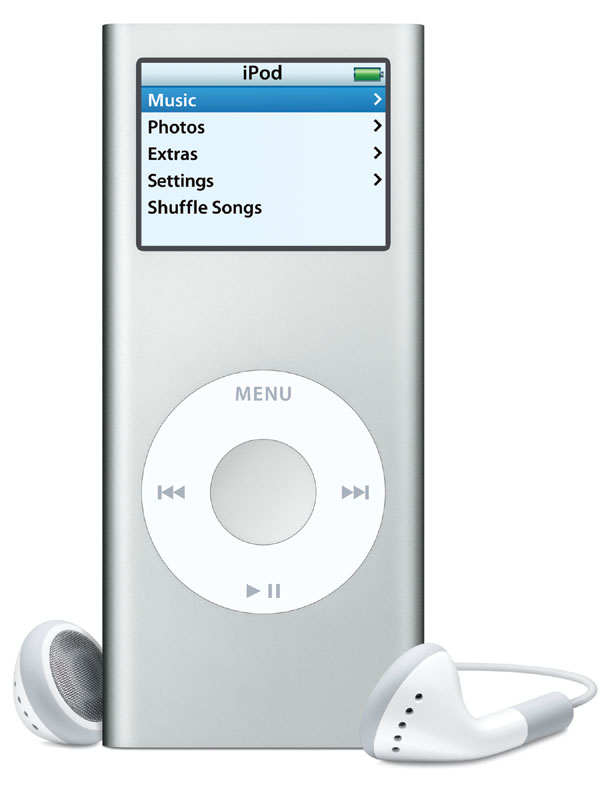 アップル、5色アルミボディ/24時間駆動の新iPod nano