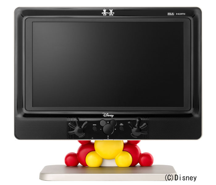 ユニデン、ディズニーキャラをあしらった20型液晶テレビ