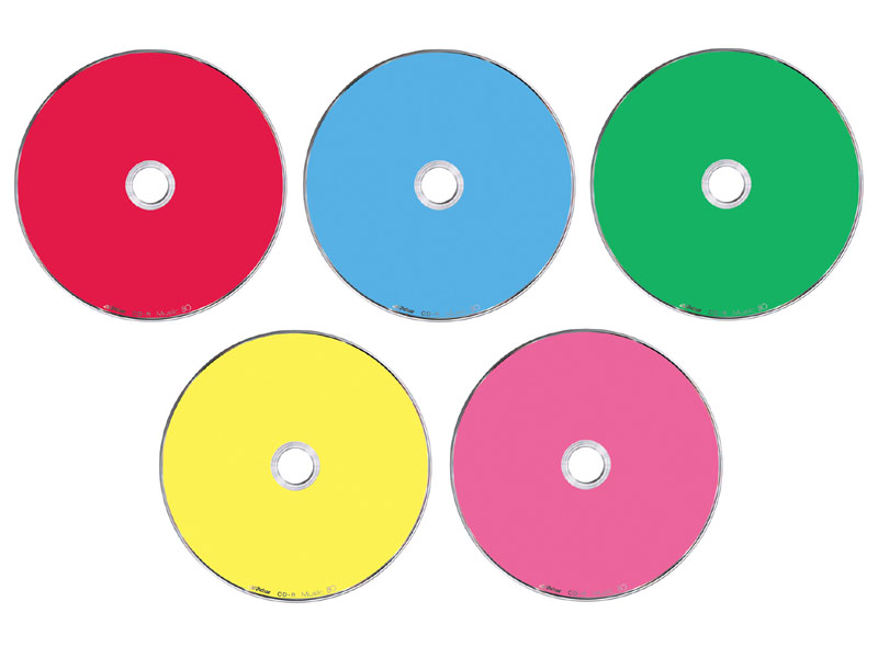 気質アップ】 音楽用CD-R ビクターJVC 80分 5色ペールカラーですが使い残り40枚程？
