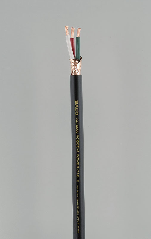 サエク、導体にPCOCC-Aを採用した電源ケーブル