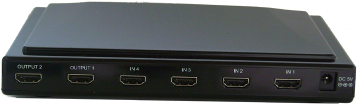 ランサー、HDMI Ver1.3/HDCP準拠の4入力2出力HDMI切替器
