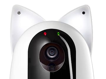 ペットと遊べるネットワーク見守りカメラ。ネコ耳型ライト付き - AV Watch