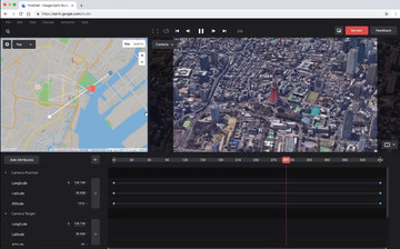 空撮したような映像が作れる Google Earth Studio 衛星写真と3d活用 Av Watch