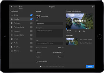 Ios版 Adobe Premiere Rush 4k書出し 新ipad Proの外部モニター対応 Av Watch