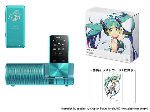 再入荷 ソニー ウォークマン nw-s310k 初音ミクモデル - ポータブル