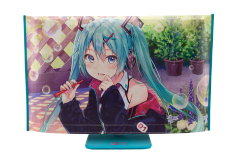 初音ミク液晶ディスプレイ 登場 ビューソニックから 約2 5万円でtsukumo限定 Av Watch