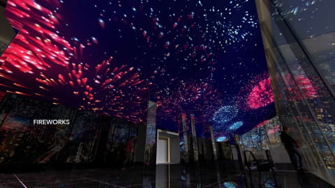 天井に打ち上げ花火アート グランドシネマサンシャイン開業1周年 Av Watch 天井に打ち上げ花火アート グランドシネマサンシャイン開業1周年 Av Watch