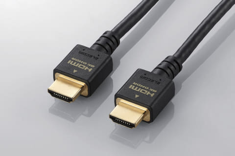 エレコム、8K/48Gbps伝送対応「HDMI 2.1ケーブル」。1m/4,598円から