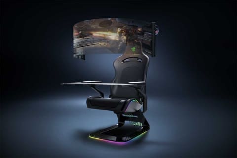 ボタンひとつで巻取り式有機el展開 Razer次世代ゲーミングチェア Av Watch