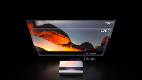 XGIMI、Android TV搭載の超短焦点4Kプロジェクタ。壁面20cmで 