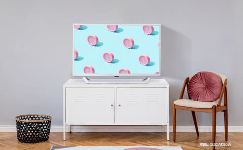 ORION、インテリアに合う白い液晶テレビ。24型27,800円から - AV