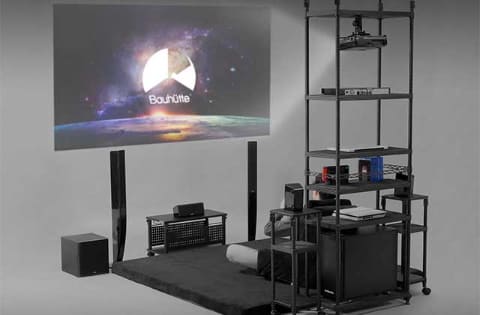 シアターゲーミングルーム”が作れるプロジェクターラック。Bauhutte
