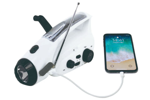 バッテリ容量4倍 手回しソーラー充電ラジオライト Av Watch