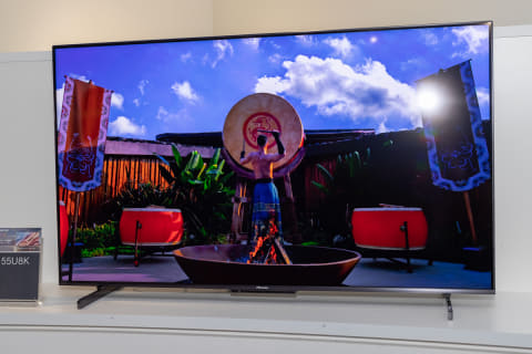 【カフェ】Hisense 55U8K 4K MiniLED量子ドット搭載 55型16.8万円からの量子ドット×ミニLEDテレビ。4K120p入力も